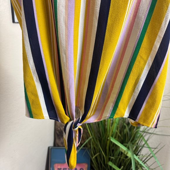 E&M | stripe tie tank top | L - Picture 3 of 3